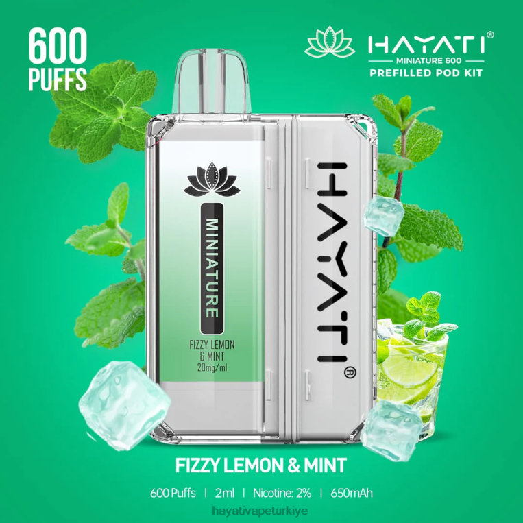Hayati Miniature 600 kapsül kiti 28JJZ33 - Hayati store Türkiye - gazlı limon ve nane
