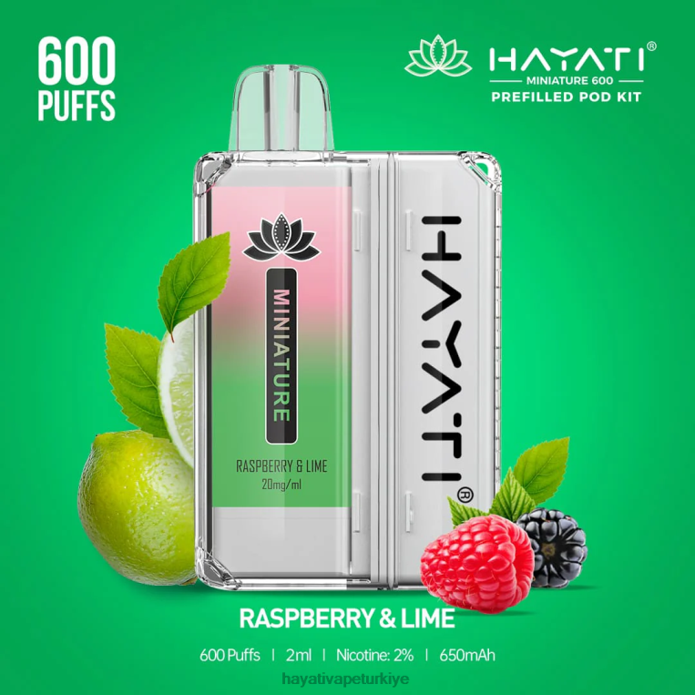 Hayati Miniature 600 kapsül kiti 28JJZ43 - Hayati store Türkiye - ahududu ve limon