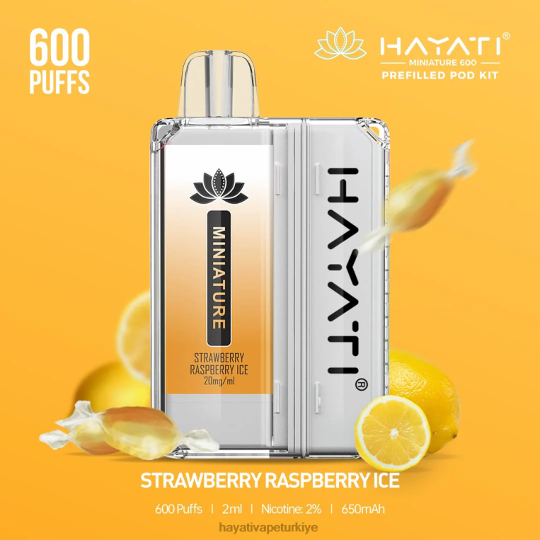 Hayati Miniature 600 kapsül kiti 28JJZ47 - Hayati Türkiye - çilek ahududu buz