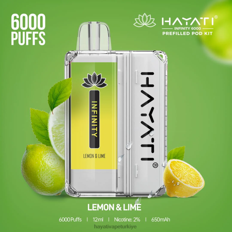Hayati Infinity 6000 kapsül kiti 28JJZ153 - Hayati store Türkiye - limon dilimi