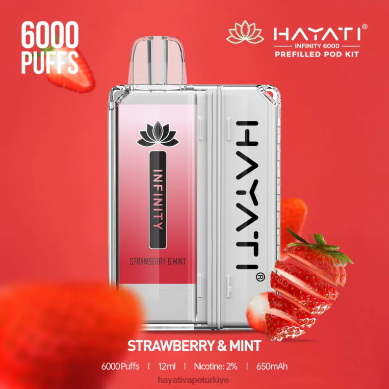 Hayati Infinity 6000 kapsül kiti 28JJZ160 - Hayati Ankara - çilek ve nane