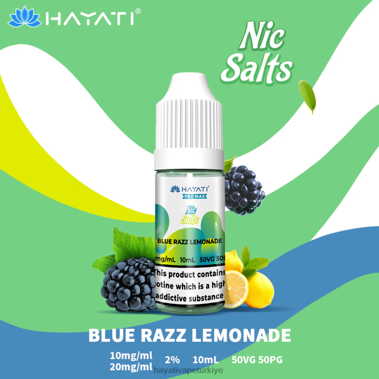 Hayati Pro Max güzel tuzlar 28JJZ232 - Hayati vape flavours - mavi razz limonata
