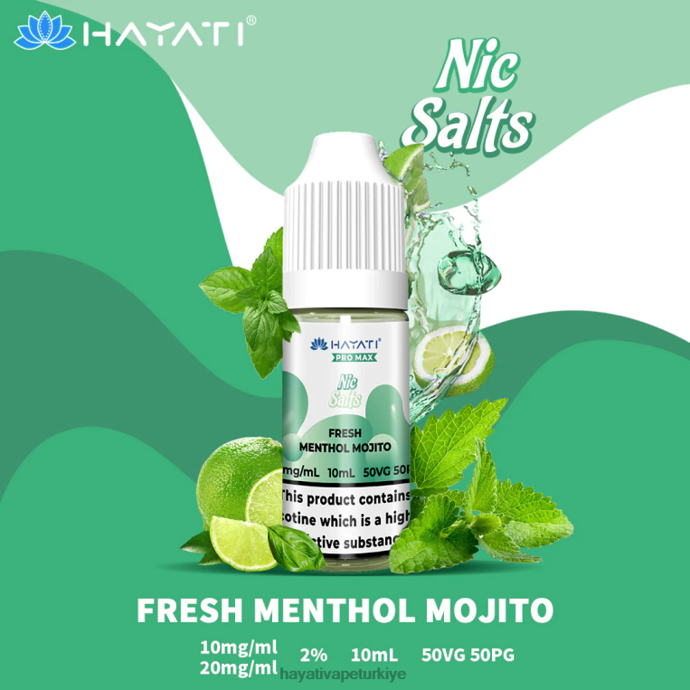 Hayati Pro Max güzel tuzlar 28JJZ239 - Hayati vapes wholesale - taze mentol mojito