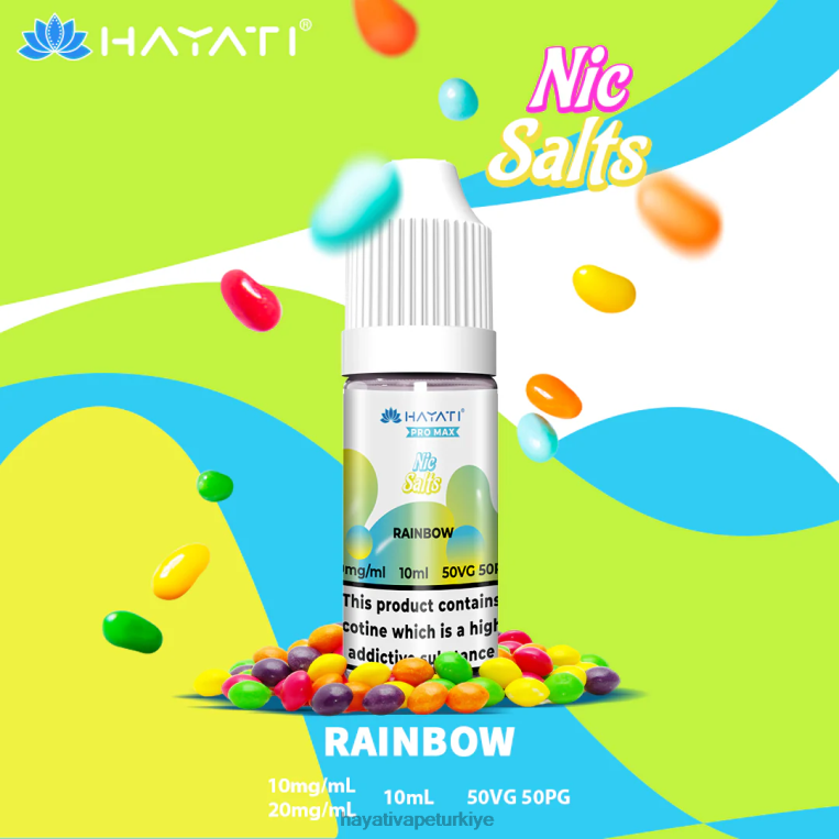 Hayati Pro Max güzel tuzlar 28JJZ252 - Hayati vape flavours - gökkuşağı