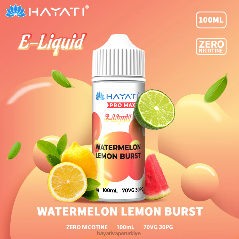 Hayati Pro Max güzel tuzlar 28JJZ261 - Hayati vape Türkiye - karpuz limon patlaması
