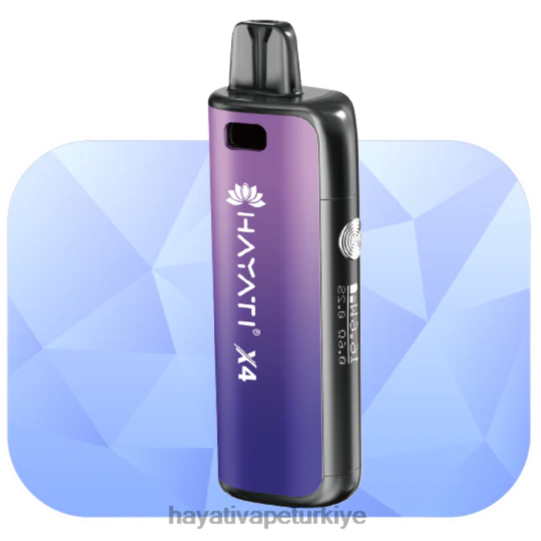 Hayati X4 doldurulabilir kapsül sistemi 28JJZ61 - Hayati vape Türkiye - puslu mor