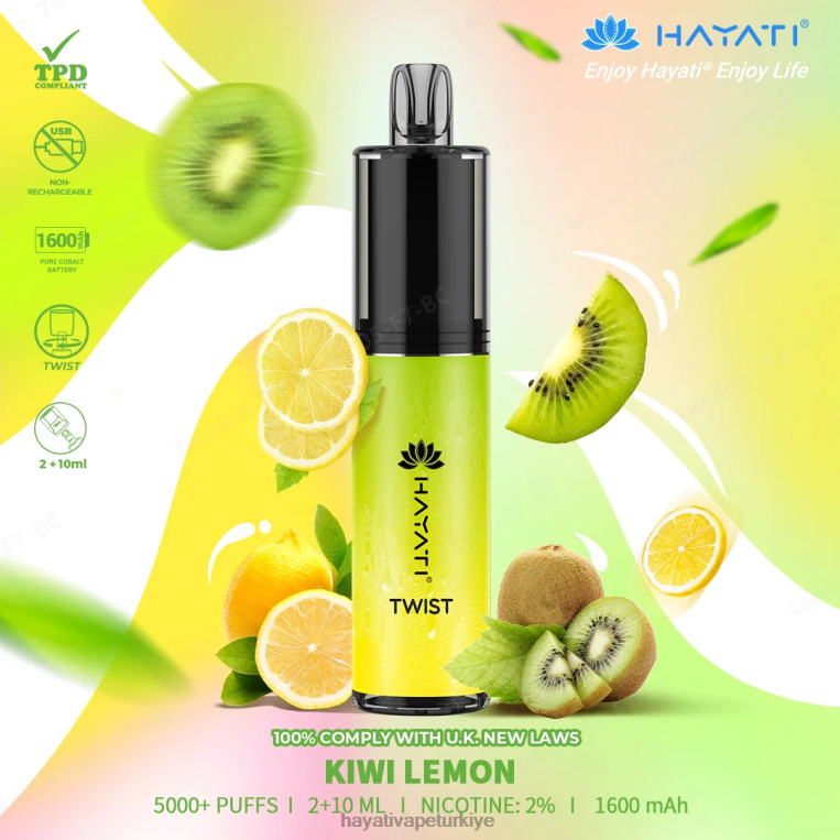 Hayati Twist tek kullanımlık 28JJZ73 - Hayati store Türkiye - kivi limonu