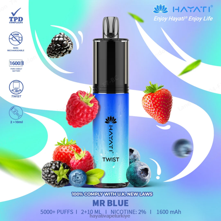 Hayati Twist tek kullanımlık 28JJZ77 - Hayati Türkiye - Bay mavi