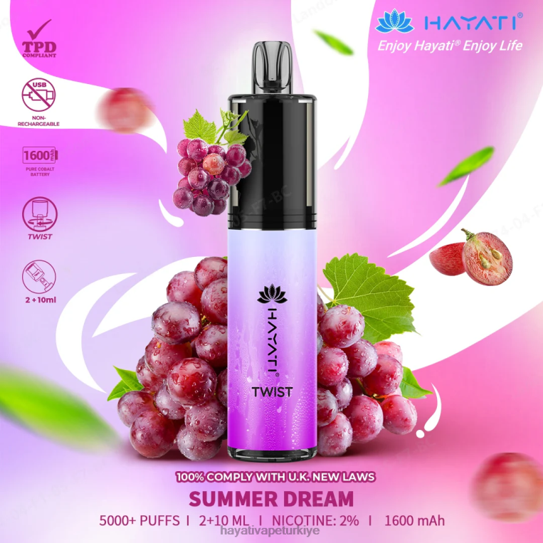 Hayati Twist tek kullanımlık 28JJZ87 - Hayati Türkiye - yaz Rüyası