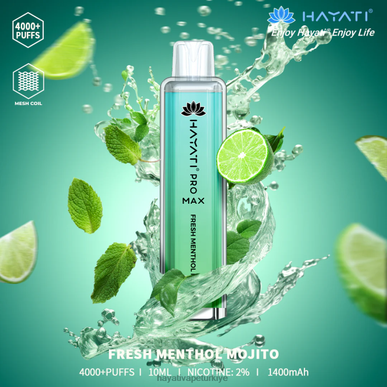 Hayati Pro Max tek kullanımlık 28JJZ133 - Hayati store Türkiye - taze mentol mojito