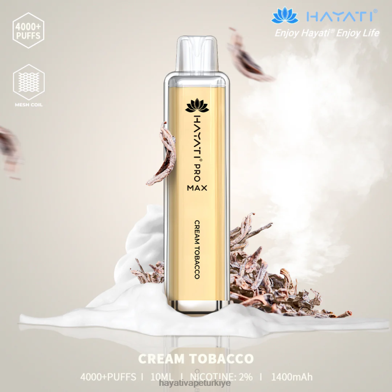 Hayati Pro Max tek kullanımlık 28JJZ136 - Hayati flavour vapes - krem tütün