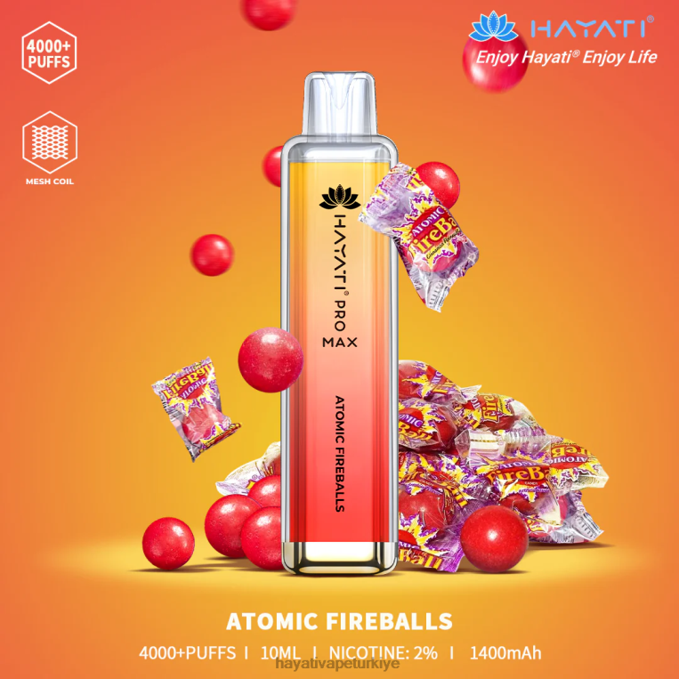 Hayati Pro Max tek kullanımlık 28JJZ89 - Hayati vapes wholesale - atomik ateş topu