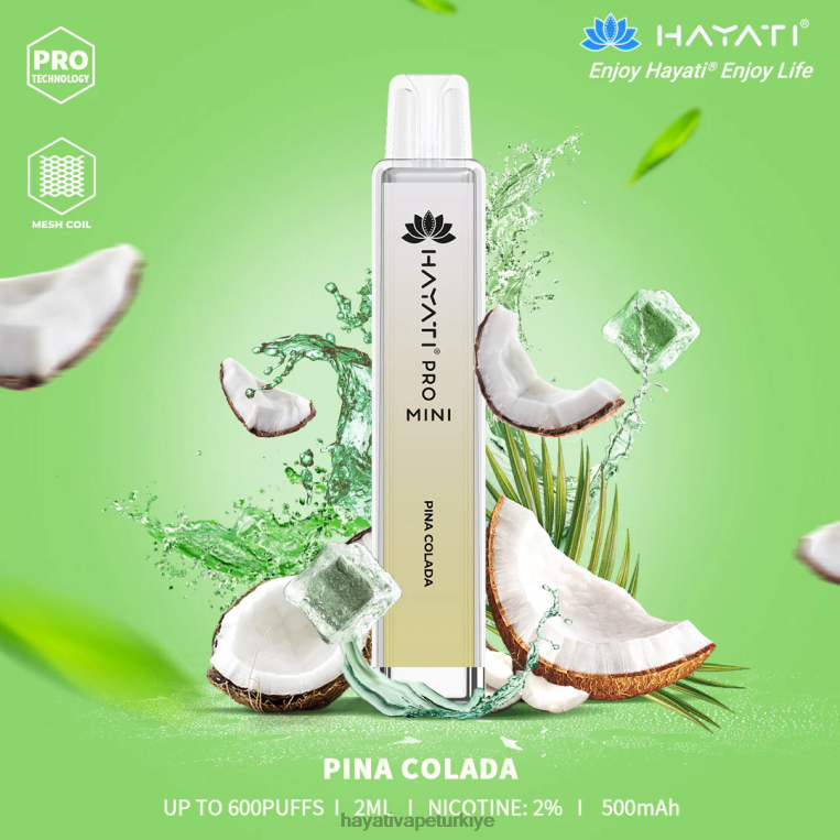 Hayati Pro Mini tek kullanımlık 28JJZ29 - Hayati vapes wholesale - pina colada