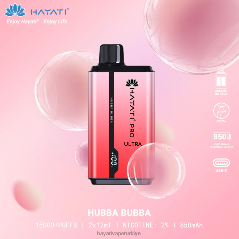 Hayati Pro Ultra tek kullanımlık 15000 puf 28JJZ201 - Hayati vape Türkiye - koca koca
